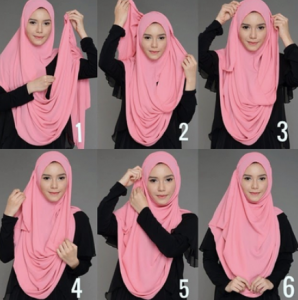 Tutorial Hijab Pashmina Syari
